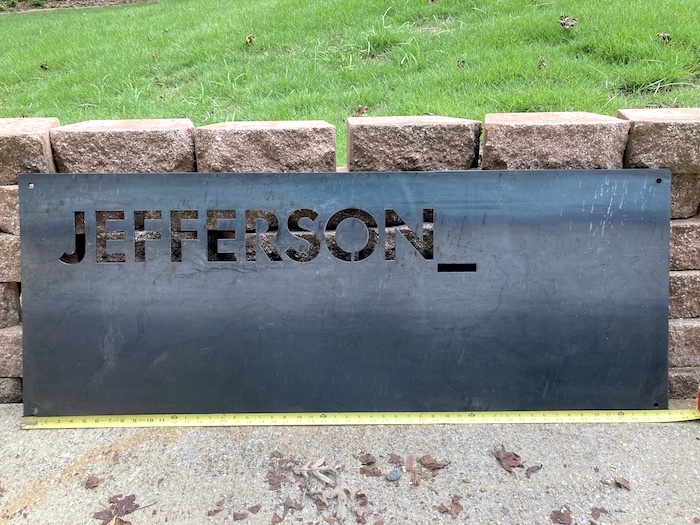 Jefferson Custom Sign